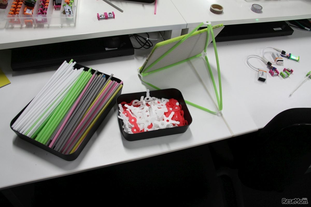 ストローのジョイントで、立体、分子モデルなどを作れる教材