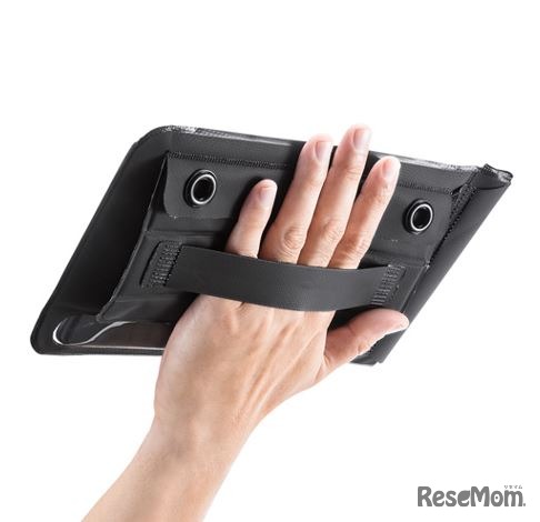 PDA-TABWPST8タブレット防水防塵ケース（スタンド付き・ショルダーベルト付き・8インチ・ブラック）