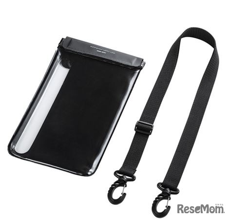 PDA-TABWPST8タブレット防水防塵ケース（スタンド付き・ショルダーベルト付き・8インチ・ブラック）