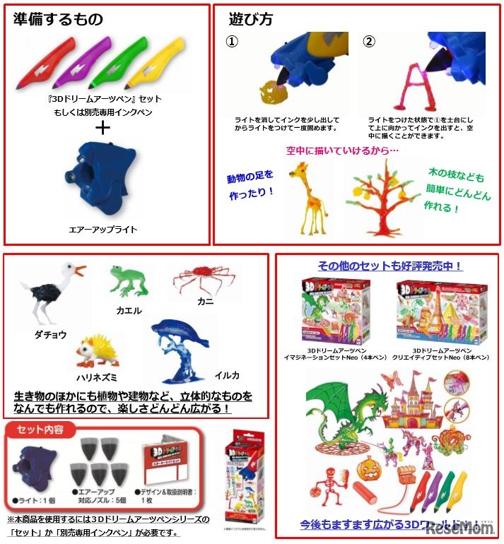 3Dドリームアーツペン エアーアップ スターターライトセット　(c) 2015 RedwoodVentures,Ltd. iDO 3D and all trademarks are Property of RedwoodVentures,Ltd.