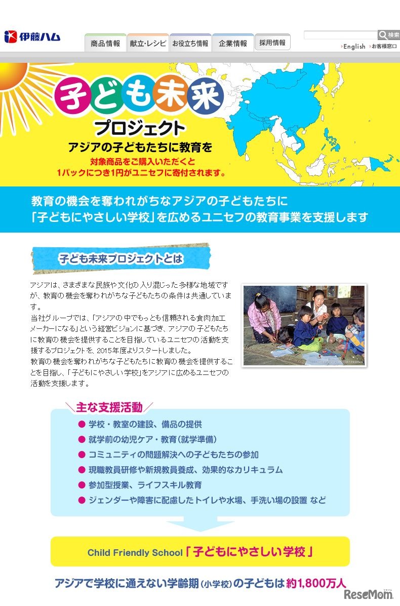 伊藤ハム　子ども未来プロジェクト