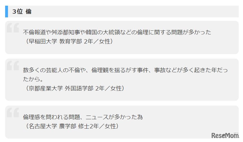 3位「倫」の回答理由