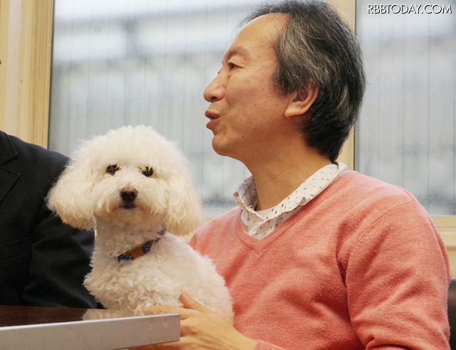 RBB TODAY編集長の小板謙次とレオくん