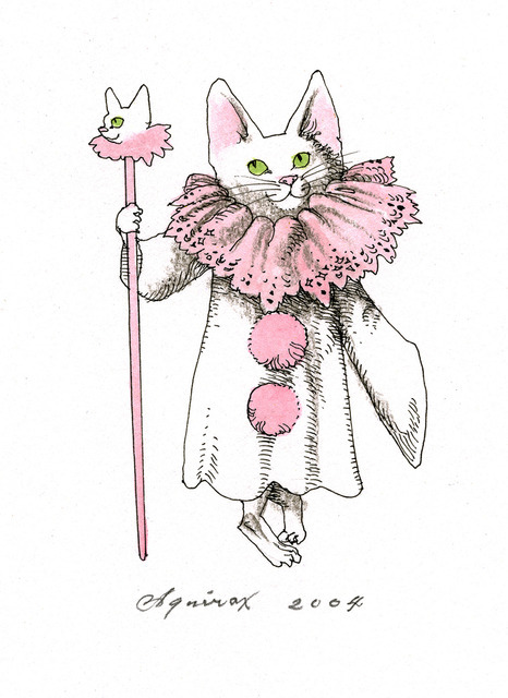 「クラウン」『白猫亭 追憶の多い料理店』より 紙/ペン・水彩　202×110mm