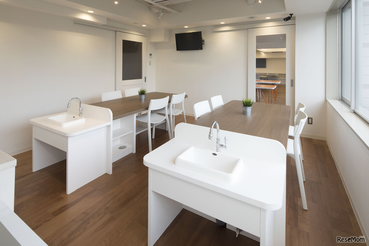 理科実験や料理教室を行う部屋