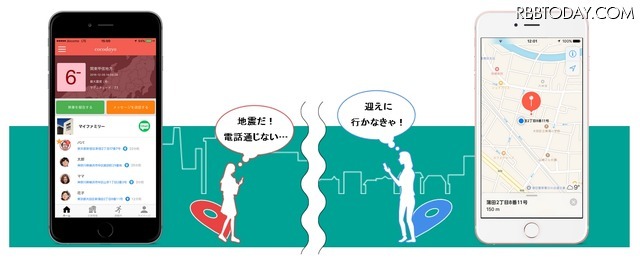 グループは4名、6名、8名で作成でき、通常時は居場所の共有は行われず、災害時などの非常時のみに位置情報が共有される仕組みとなっている。新バージョンの監修はiモードの生みの親としても知られる夏野剛氏（画像はプレスリリースより）