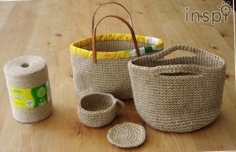 初夏の季節にぴったり！ 梱包用の麻紐でつくる麻紐バックがおしゃれで楽しいと話題！