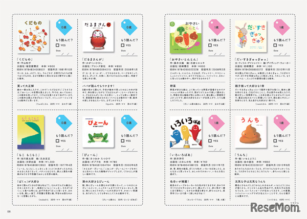 いくつのえほん 2017年版 中面イメージ