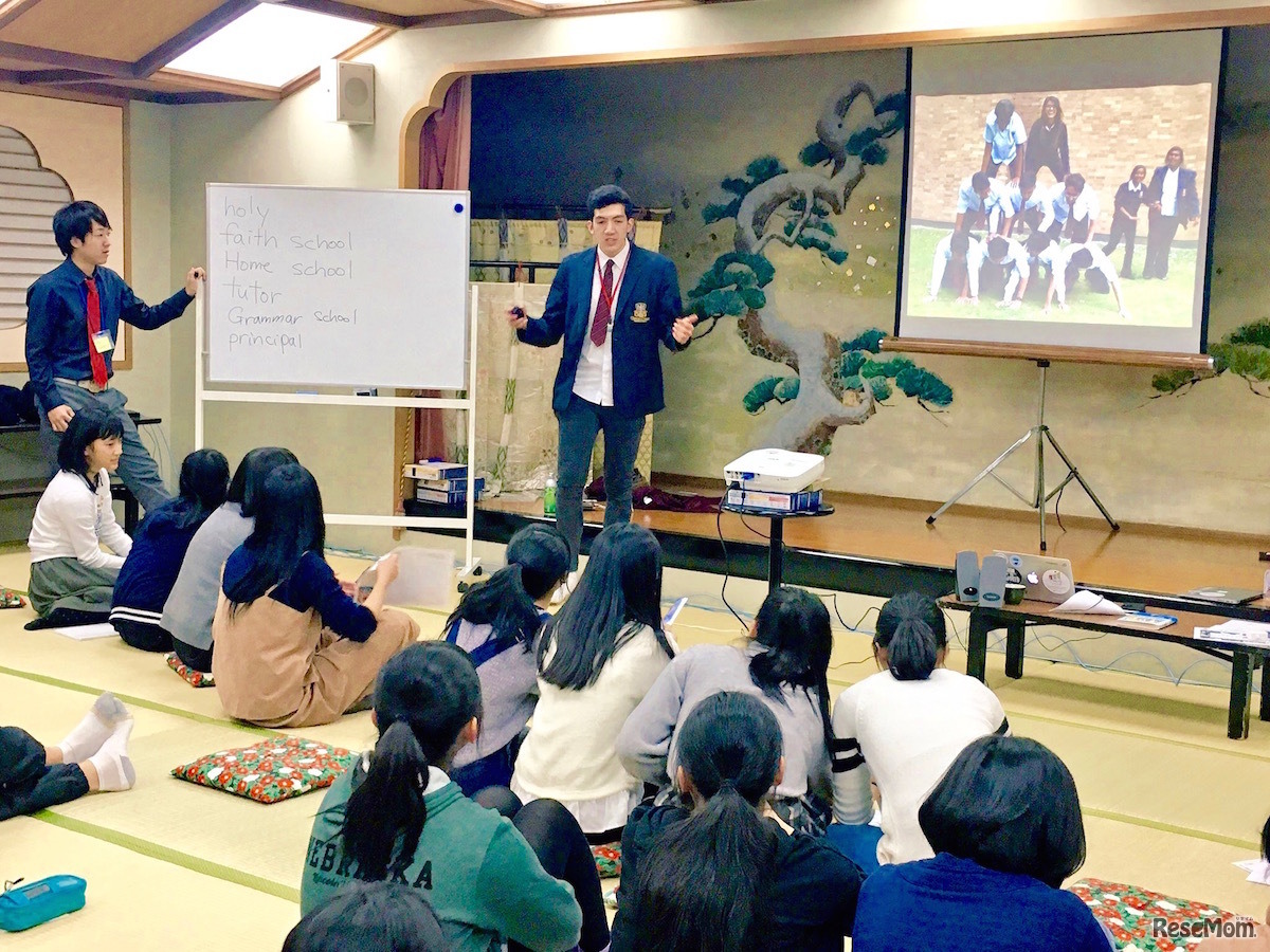 嶋津氏が主催する英語キャンプのようす