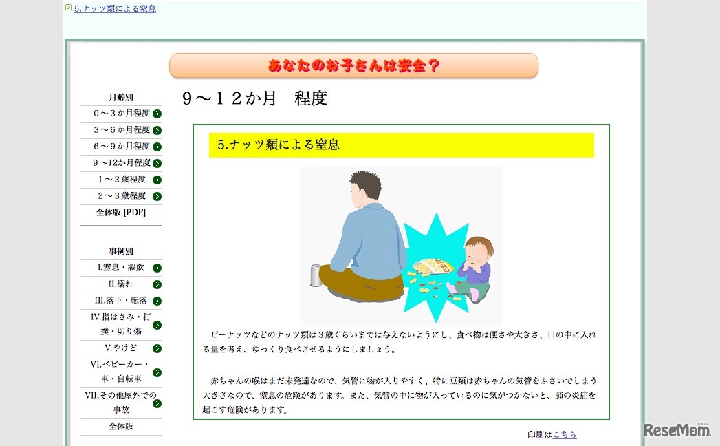 子どもの豆・ナッツ類への注意喚起