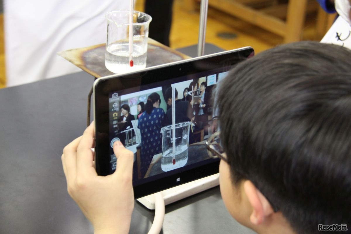 カメラ機能で変化を記録（理科）