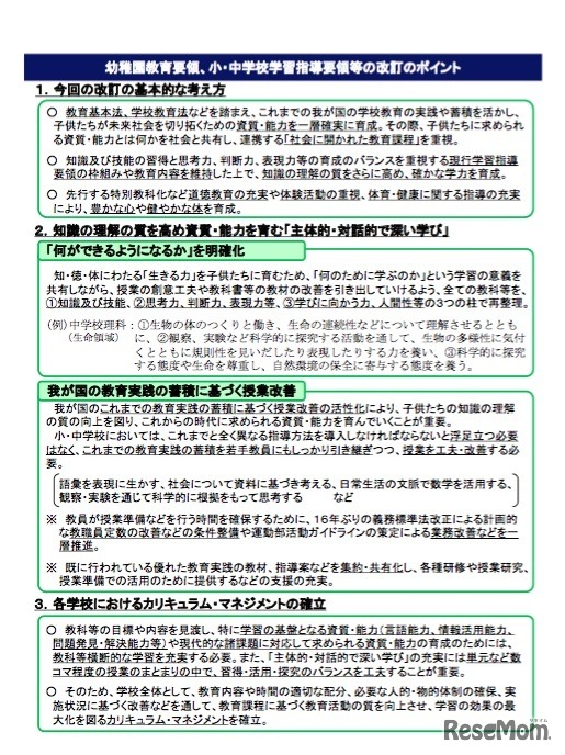改訂案のポイント