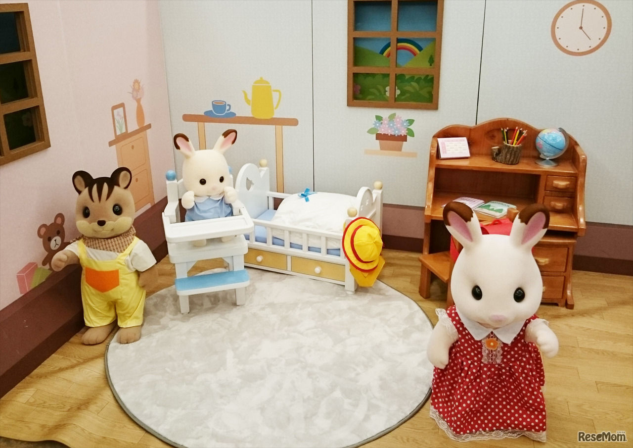 大きなお部屋の撮影コーナー　シルバニアファミリー展 わくわくミュージアム2017 in横浜人形の家