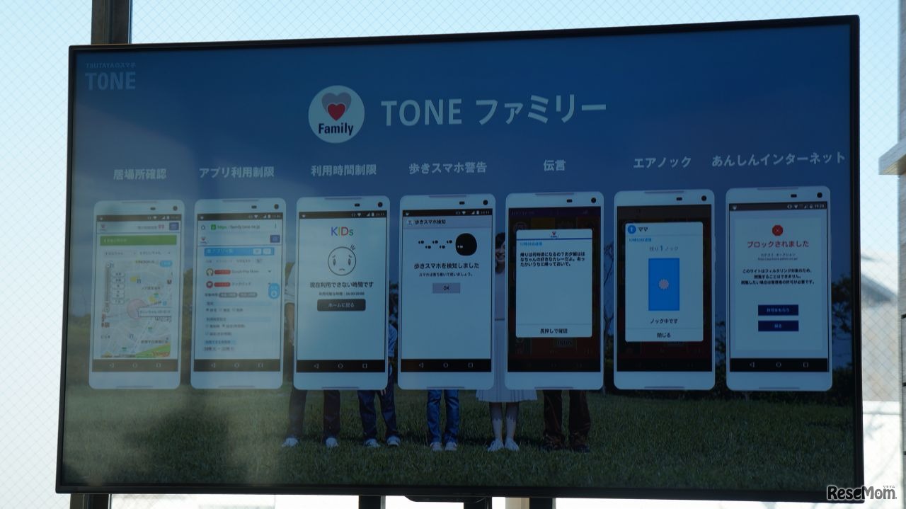 TONEファミリーの主な機能
