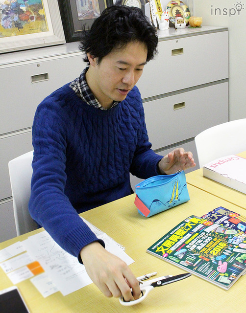 ご愛用のペンケースから、いつも使っている文具を見せてくださいました