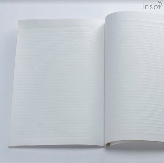 罫線をエンボス加工したキャンパスノート「エンボスノート」