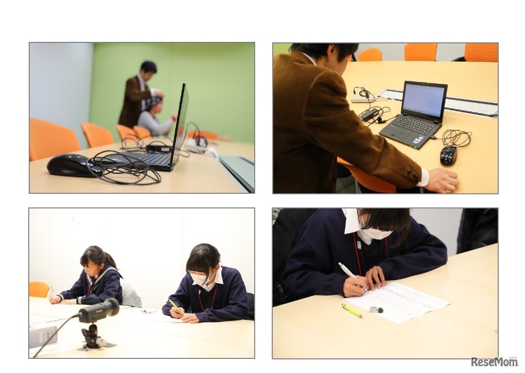 東大・ベネッセ「勉強時間と学習の定着・集中力に関する実証実験」：実験中の様子