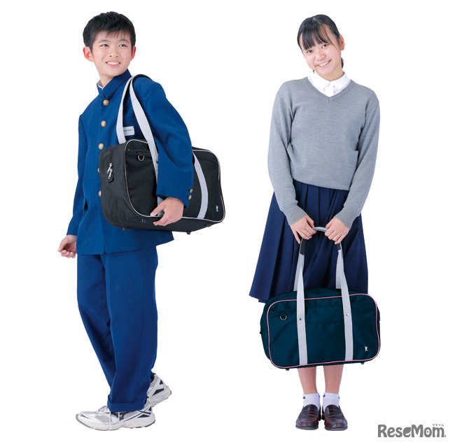 肩ひもがずり落ちにくい通学用サブバッグ「スポーツバッグ」