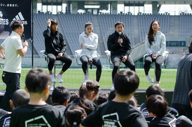 アディダスが『YOUNG ATHLETES CHALLENGE』を開催。トップアスリートがトークショー（2017年4月3日）