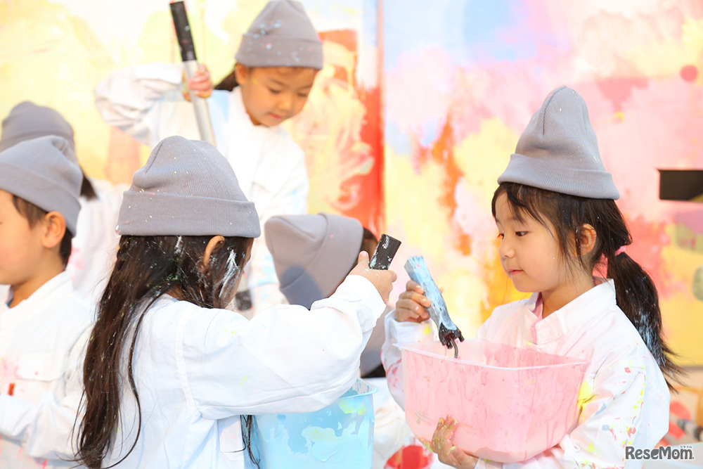 花王「よごそうデー」ワークショップのようす