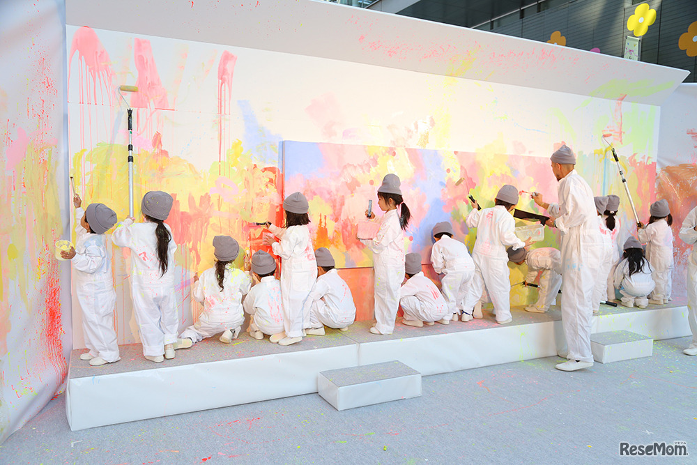 花王「よごそうデー」ワークショップのようす