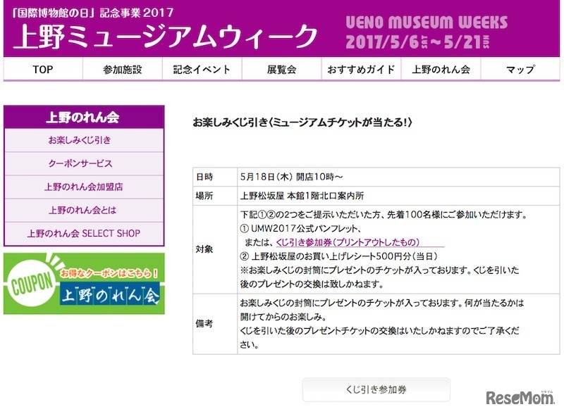 上野のれん会が行うイベント