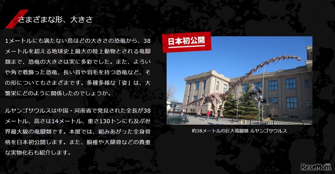 ギガ恐竜展2017「ルヤンゴサウルス」