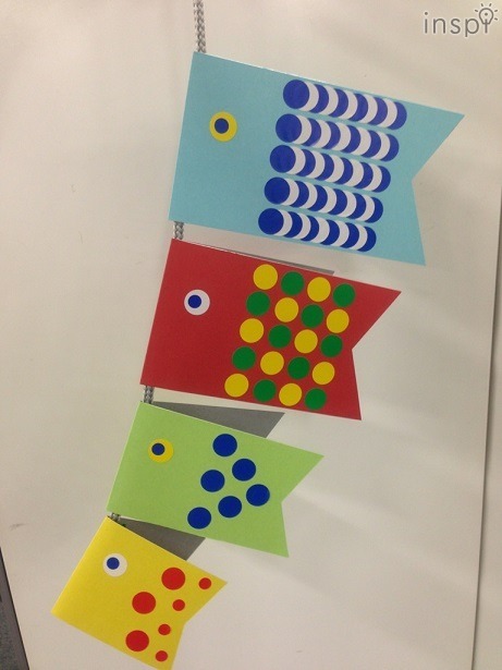 進化した「丸シール」でこいのぼりを作ろう。子供の日には「こいのぼり」