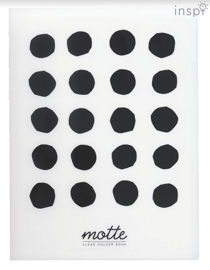 クリヤーホルダーブック＜MOTTE＞限定柄（シンプルドット）