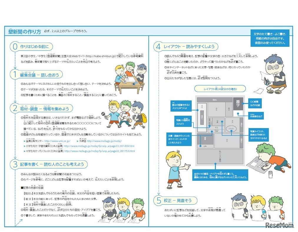参考資料「編集ガイドブック 壁新聞の作り方」