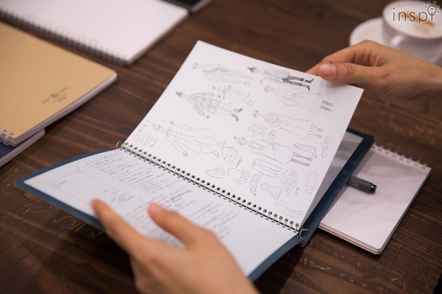 平澤まりこさんのスケッチ