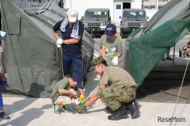 2017年8月8・9日 陸上自衛隊練馬駐屯地で夏休みの思い出づくり　親と子のアウトドアキャンプ
