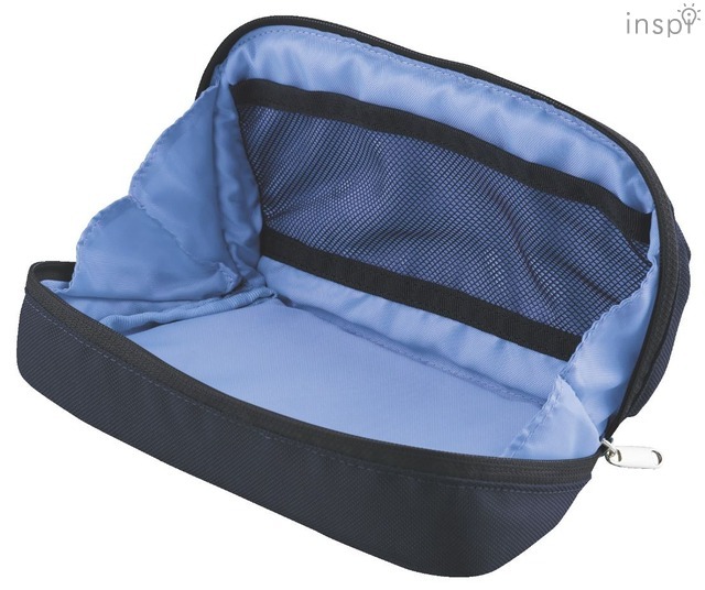 ペンケース「シェルブロ」（ネイビー×ブルー）