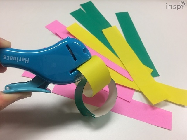 七夕輪飾り3-（ハリナックスで留める）