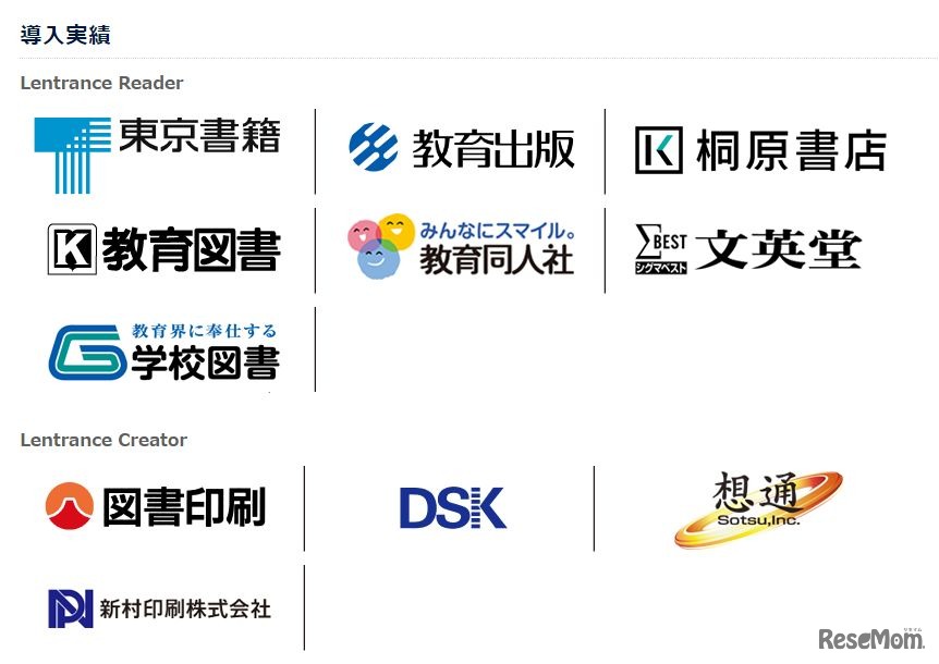 Lentranceの導入実績