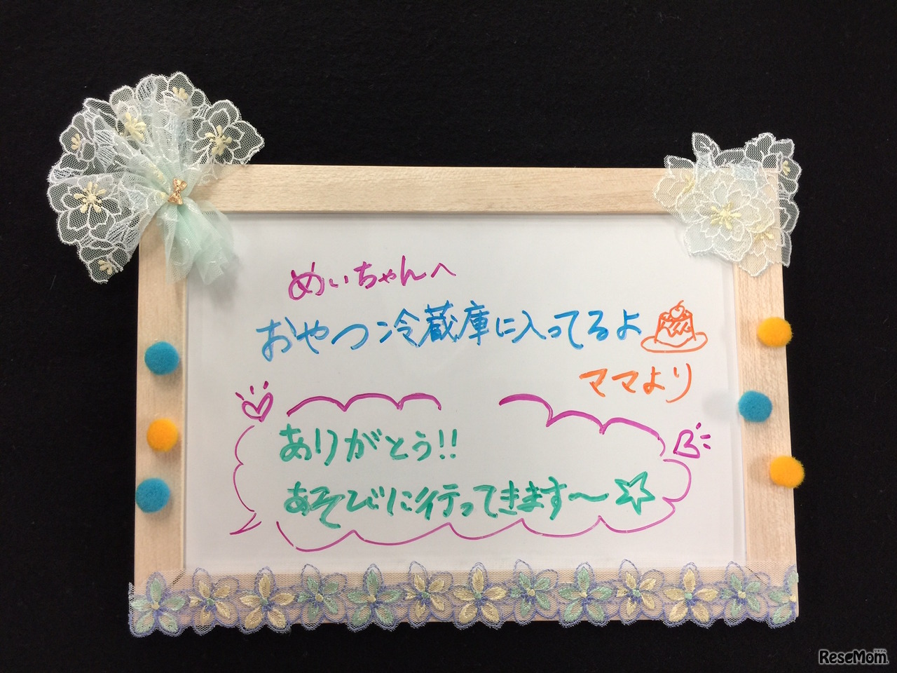 ワークショップで制作するコミュニケーションボード（イメージ）