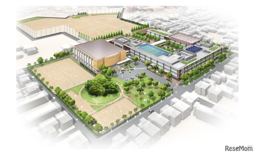 さいたま市の新しい中等教育学校のイメージ図　画像提供：さいたま市教育委員会　学校教育部　高校教育課