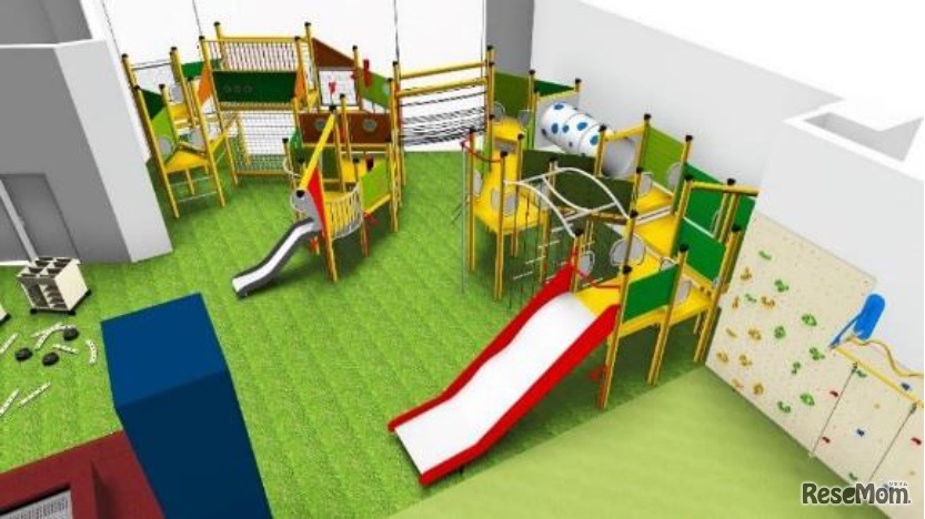 スウェーデンHAGS社の天然木を使ったアスレチック遊具