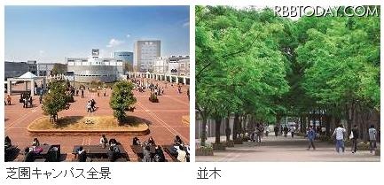 芝園キャンパスの風景