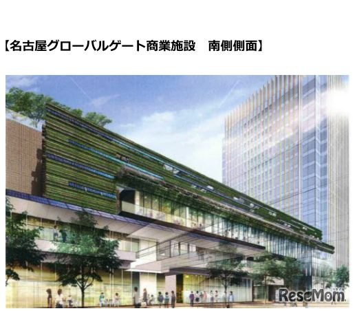 名古屋グローバルゲート商業施設 南側側面
