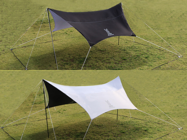 遮光コーティングを施した夏キャンプ向け「ワンポールテント」発売