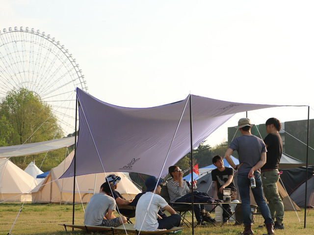 遮光コーティングを施した夏キャンプ向け「ワンポールテント」発売