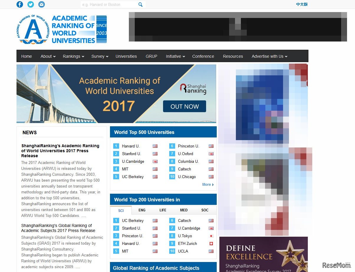 ARWU World University Rankings 2017  Academic Ranking of World Universities