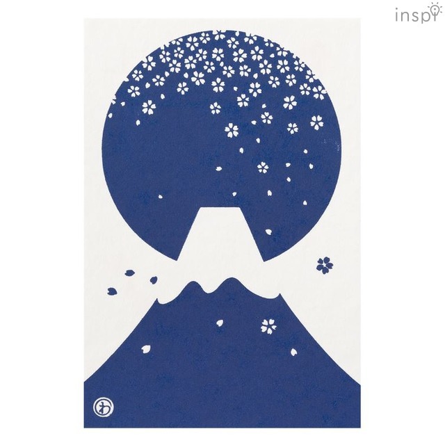 ポストカード（全国共通柄：富士に桜）