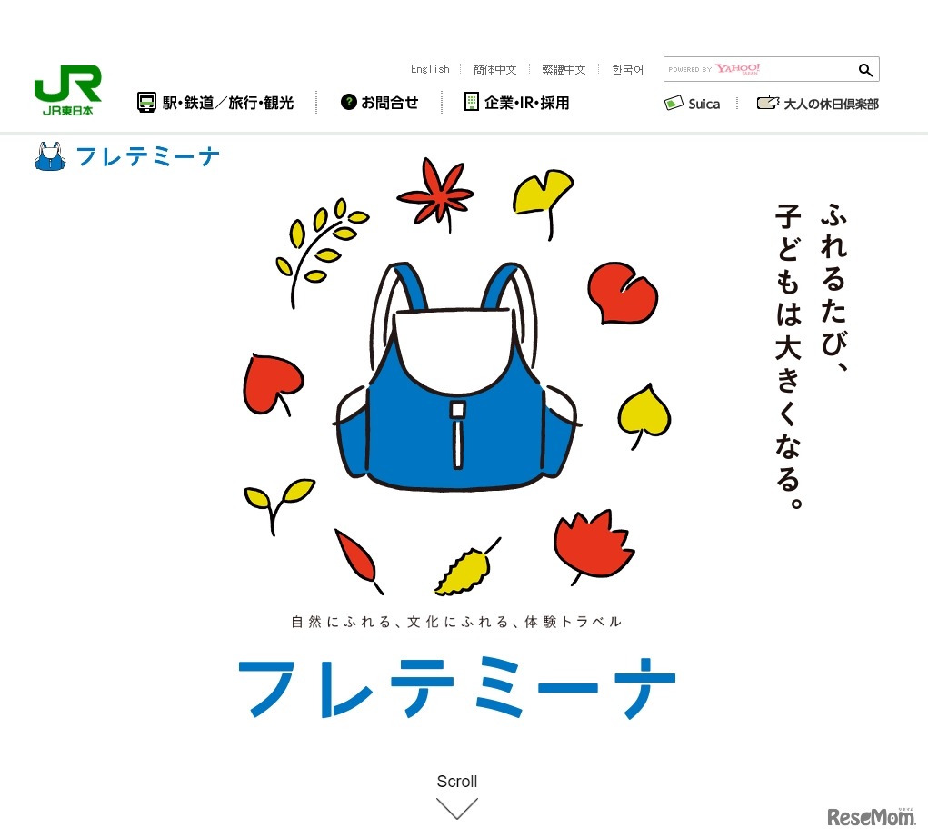 JR東日本 フレテミーナ Webサイト