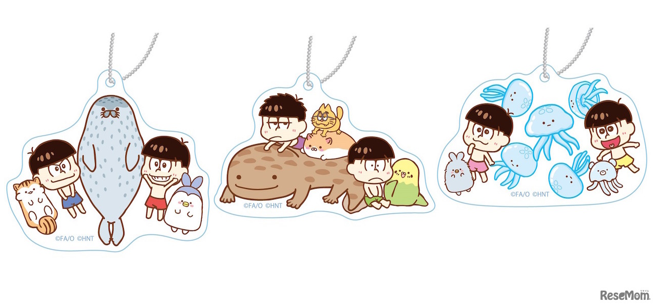 京都水族館オリジナルキーチェーン (c) 赤塚不二夫／おそ松さん製作委員会 (c) はてなのたまご