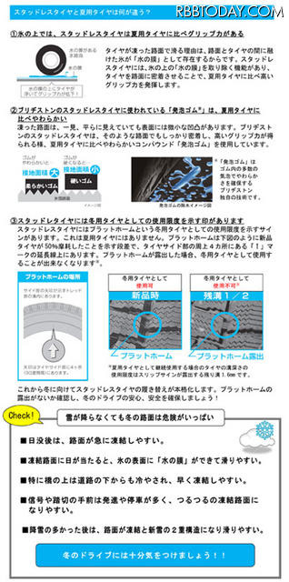 スタッドレスタイヤを持っていないドライバーは約7割！……ブリヂストン調べ 