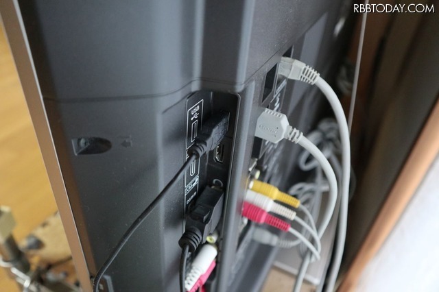 電源はテレビのUSB端子からとった