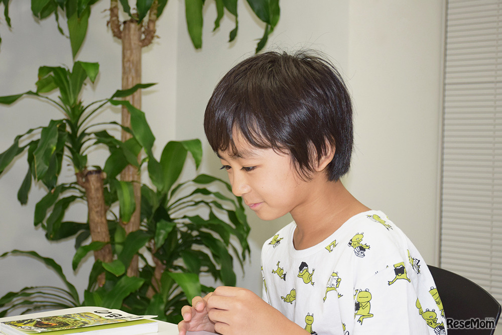インタビュアーは小学6年生の生き物大好き男子