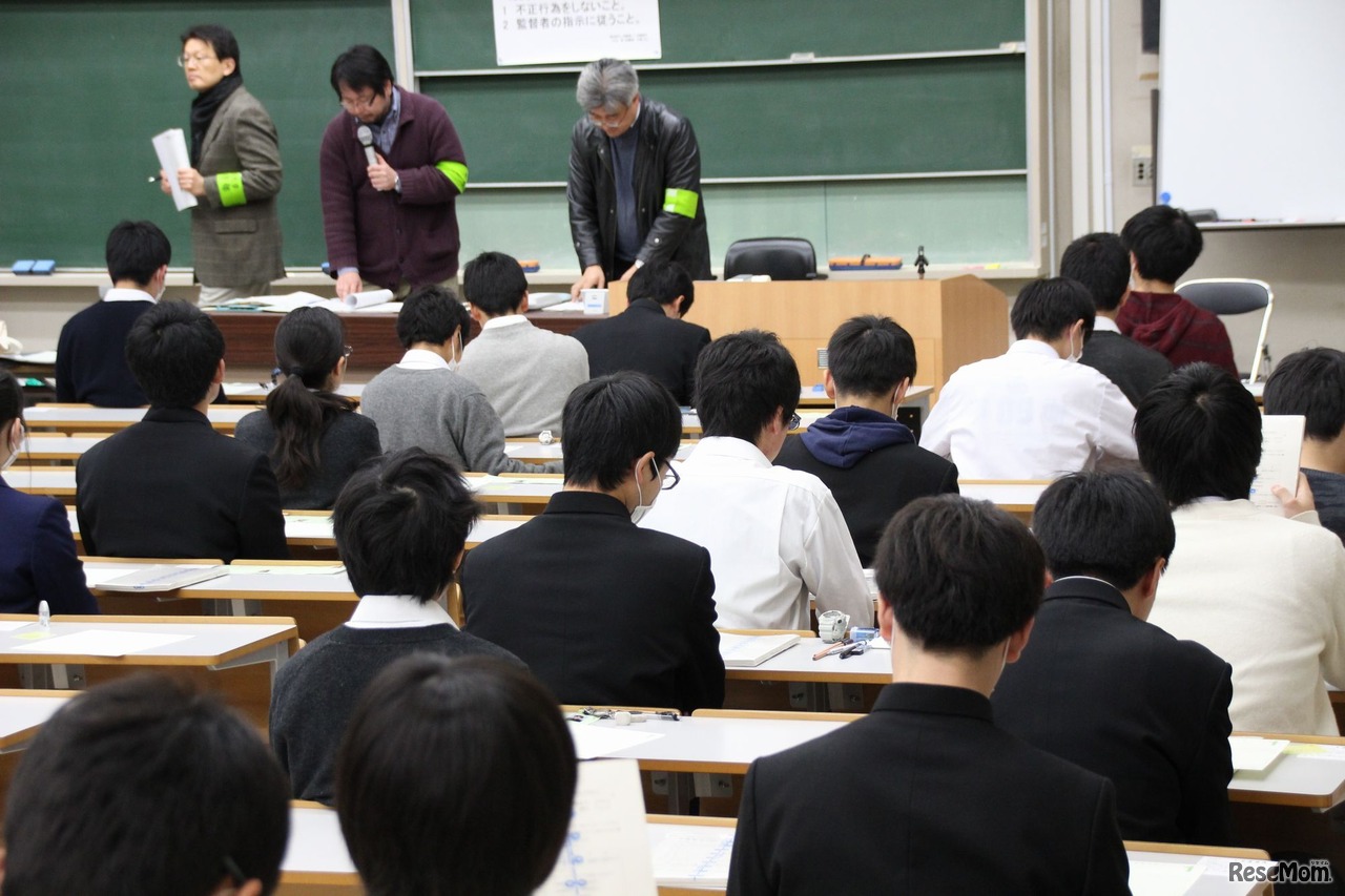 平成29年度（2017年度）センター試験会場のようす　撮影：リセマム編集部